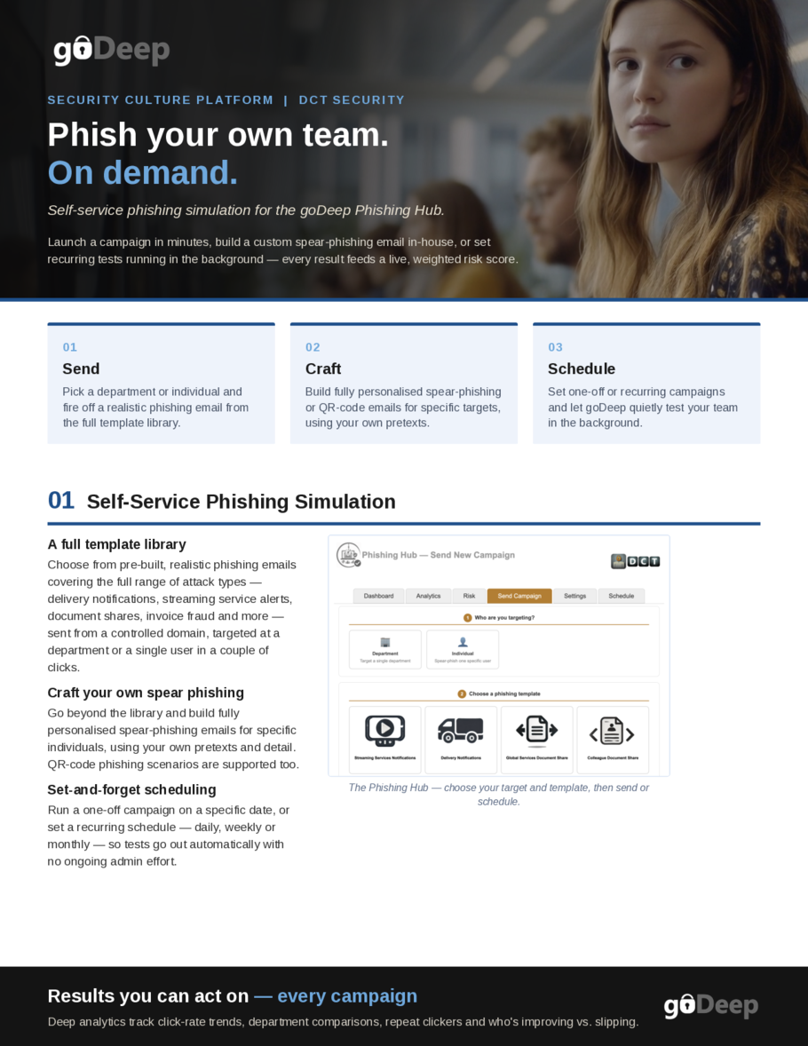 goDeep Phishing brochure cover